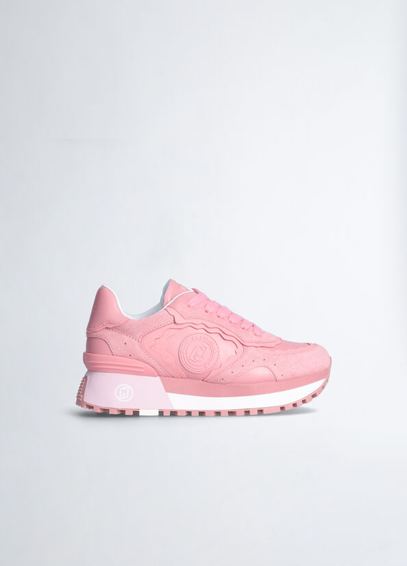 Sneakers platform in suede