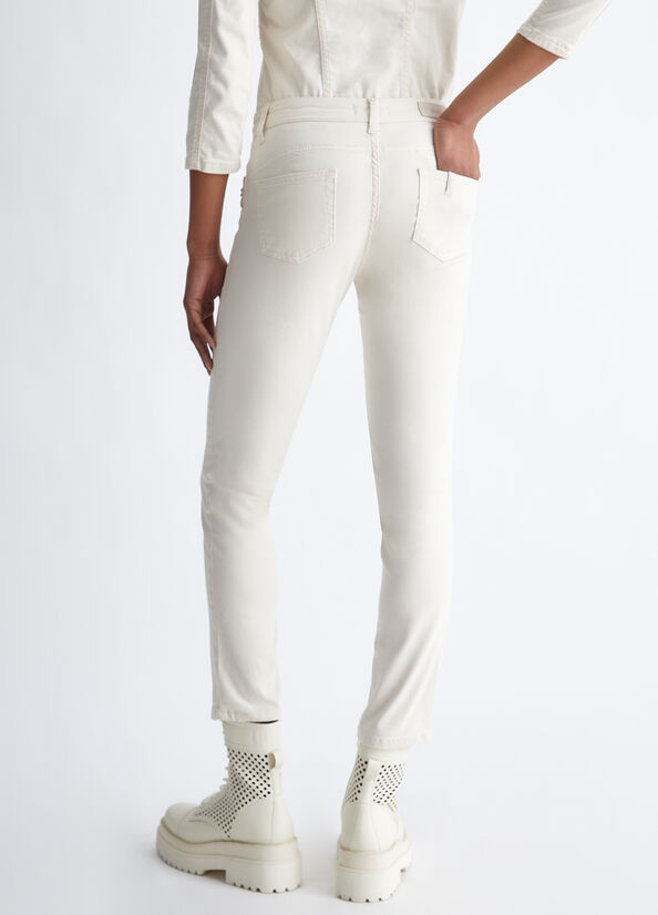 Pantaloni Bottom Up con perle