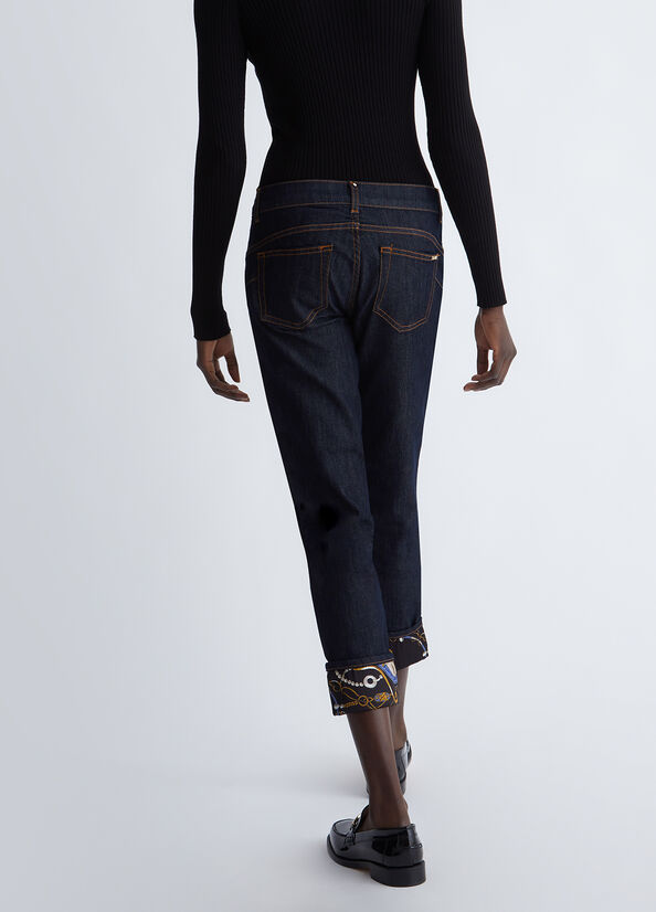 Jeans cropped bottom up