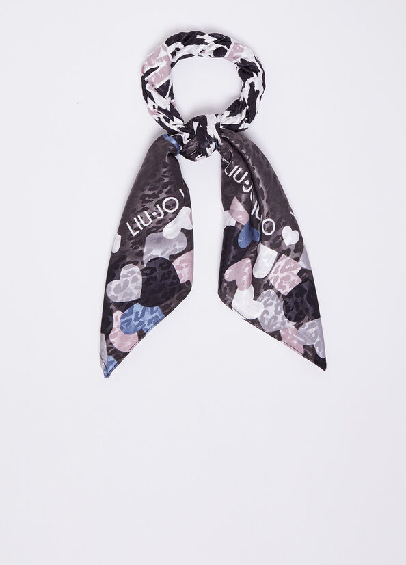Foulard ecosostenibile con cuori