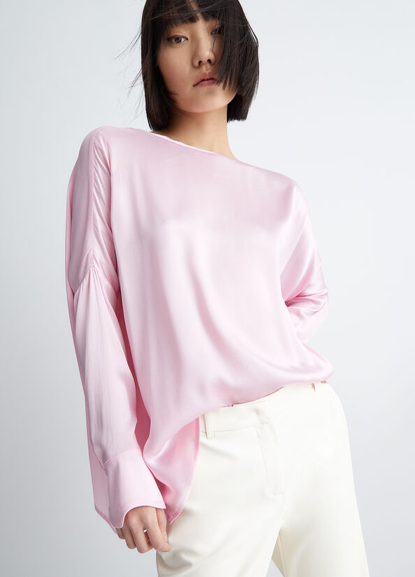 Blusa in misto seta