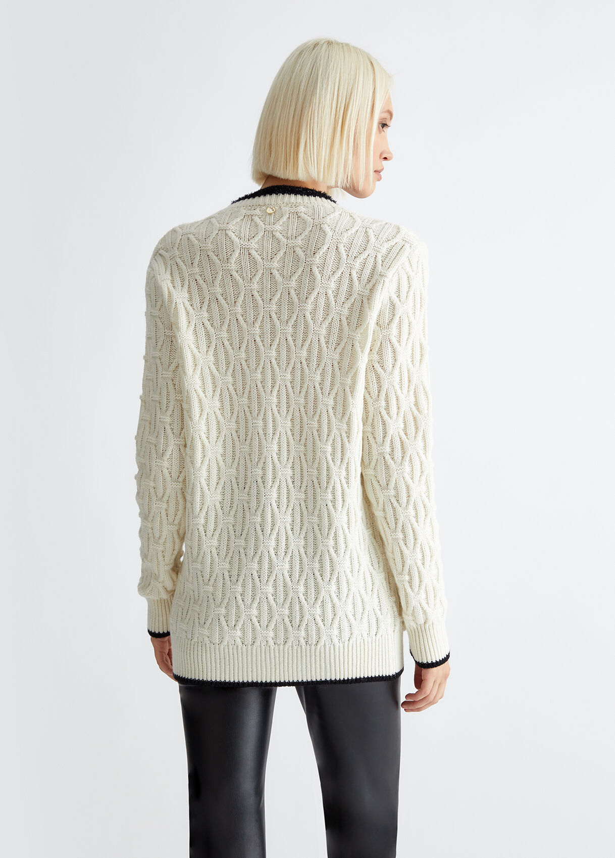 Wool blend cardigan