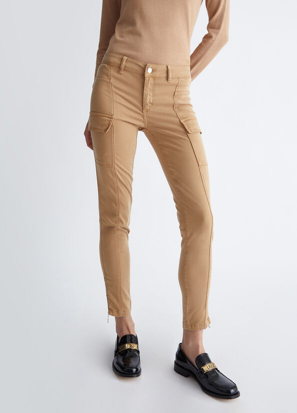 Pantaloni cargo stretch