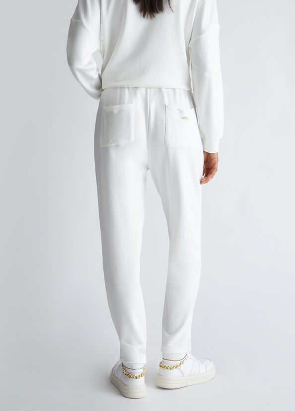 Pantaloni in felpa con strass