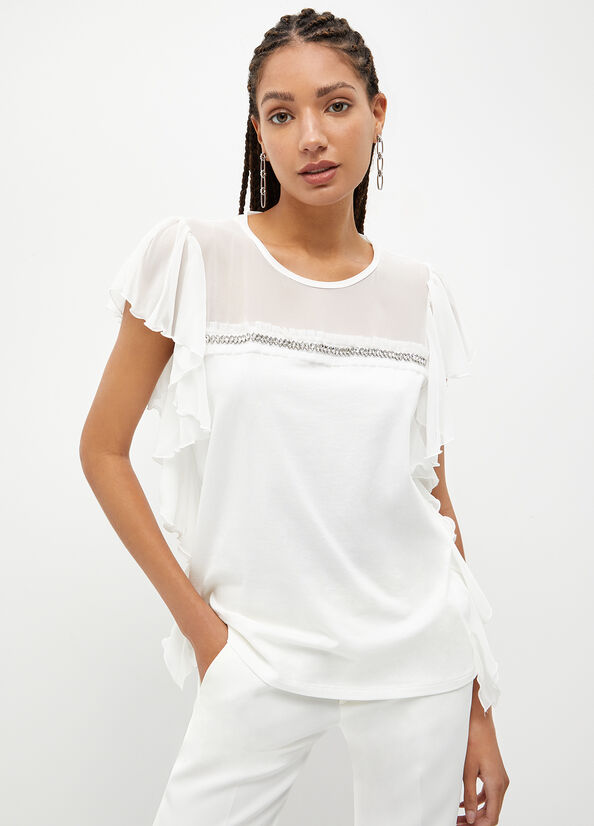 T-shirt con strass