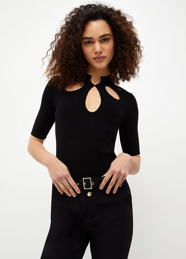 Maglia nera ecosostenibile