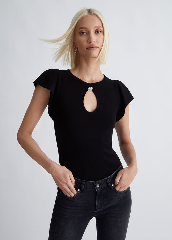 Top ecosostenibile con volants