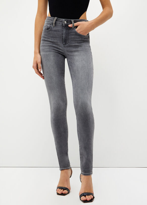 Jeans skinny vita alta bottom up