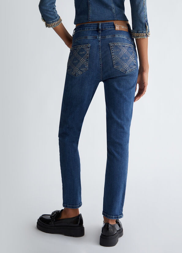 Jeans slim bottom up