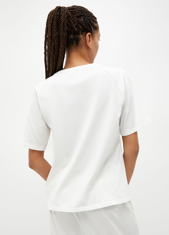 T-shirt ecosostenibile con strass