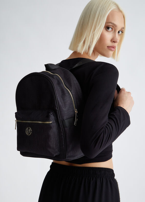 Zaino in nylon con logo