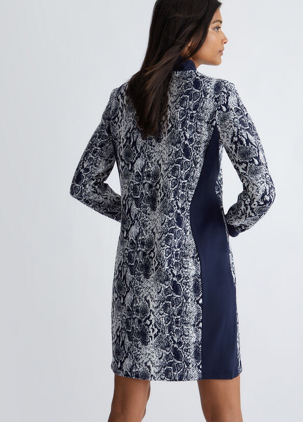 Vestito con stampa pitonata