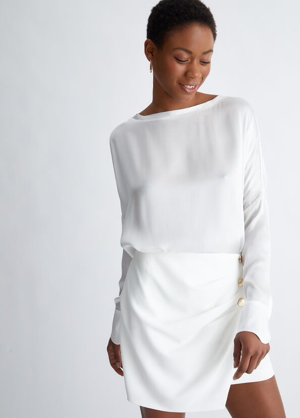 Blusa in misto seta