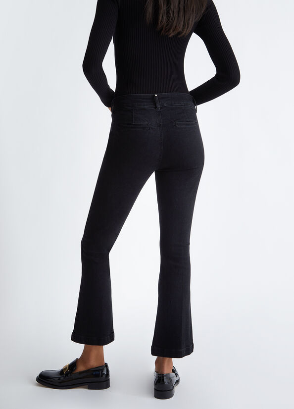 Jeans flare cropped