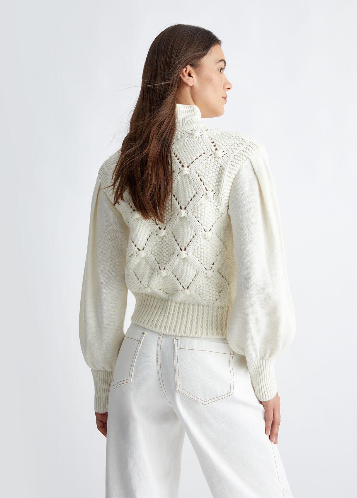 Wool blend turtleneck