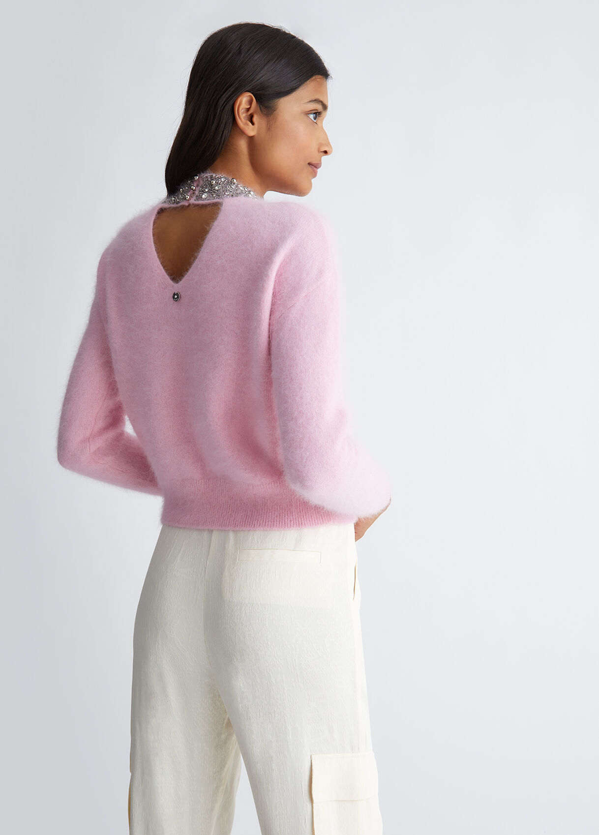 Jumper with gemstones
