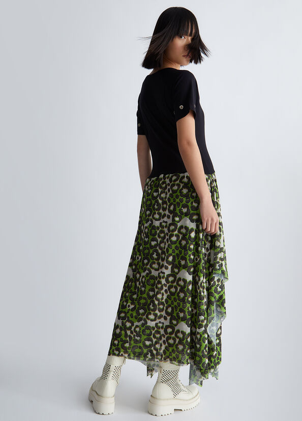 Vestito con stampa animalier