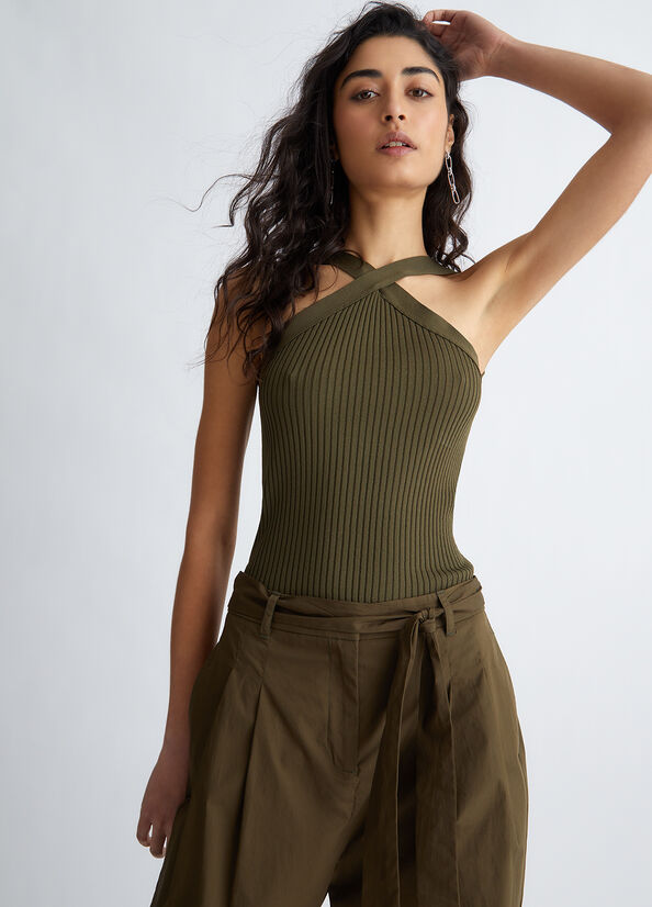 Top donna in maglia