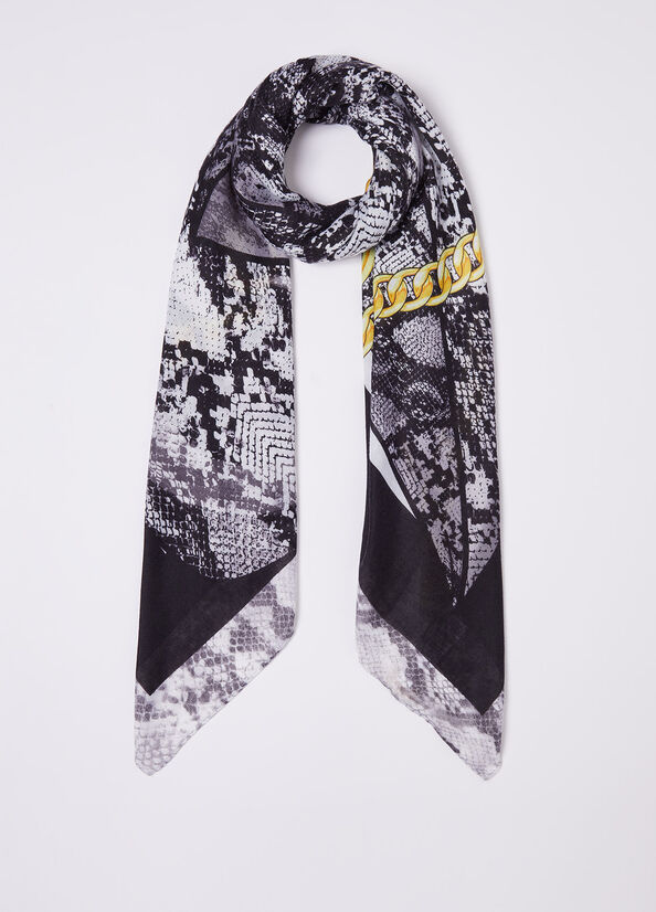 Foulard ecosostenibile con stampa pitonata