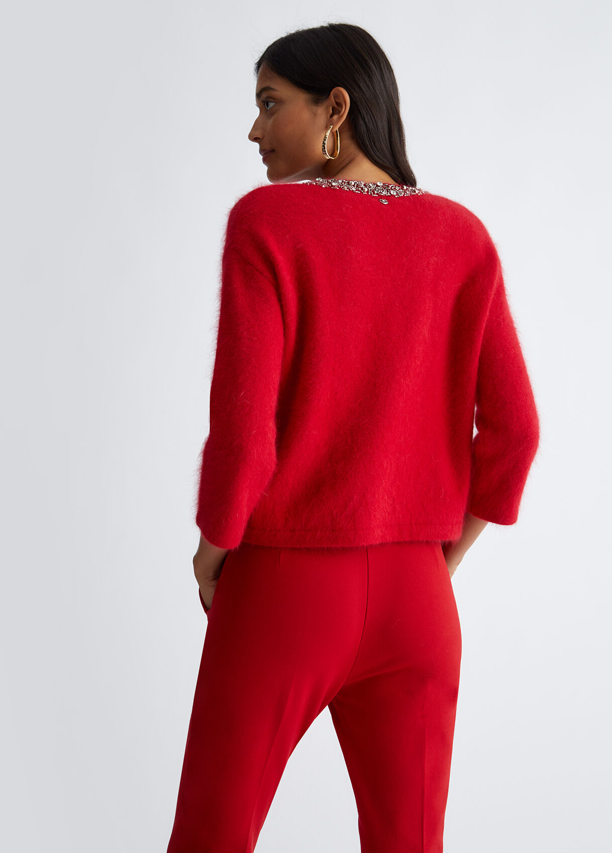 Jumper with gemstones