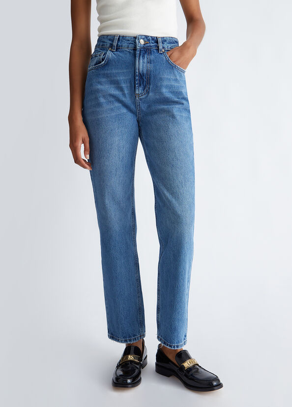 Jeans straight cropped