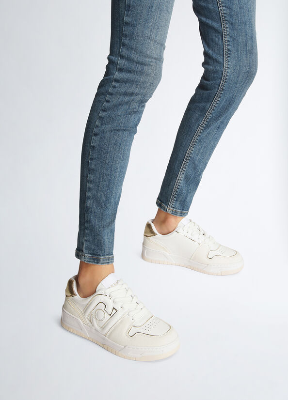 Sneakers basket in pelle