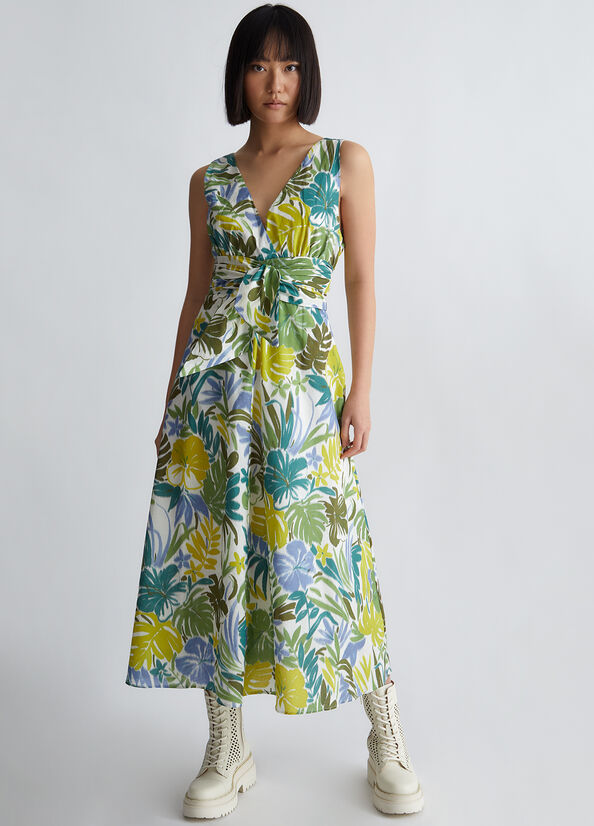 Vestito floreale in cotone