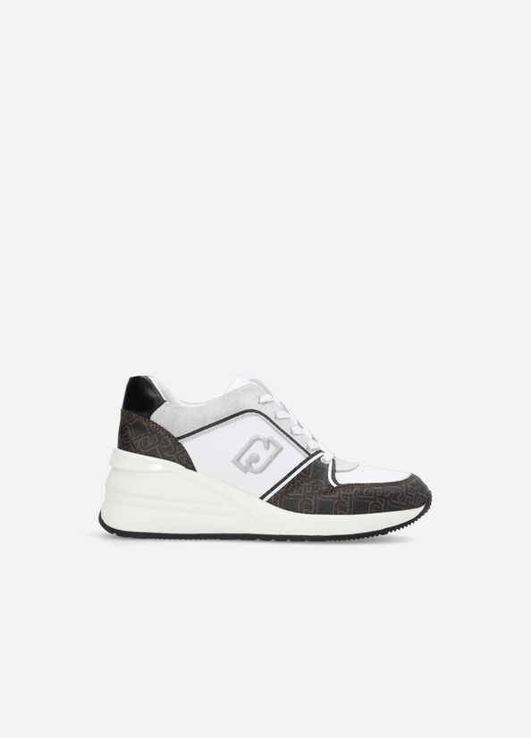 Sneakers con stampa monogram