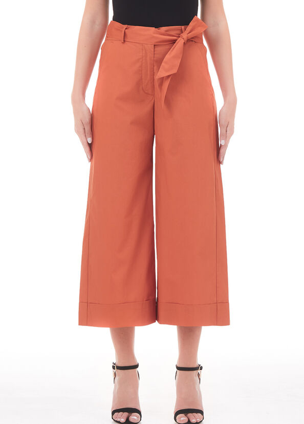 Pantalone cropped con cintura