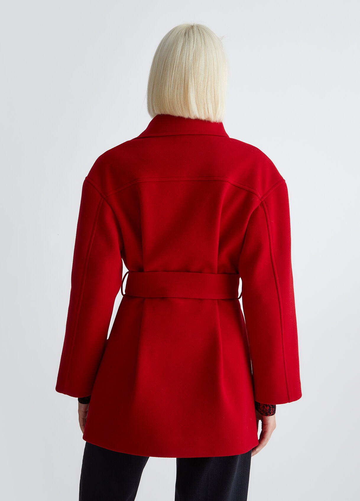 Coat with belt