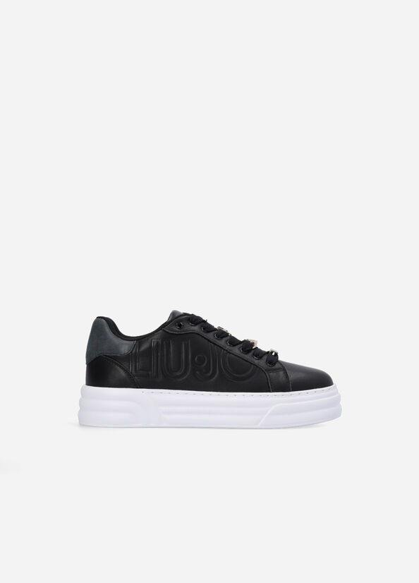 Sneakers platform con dettagli gioiello