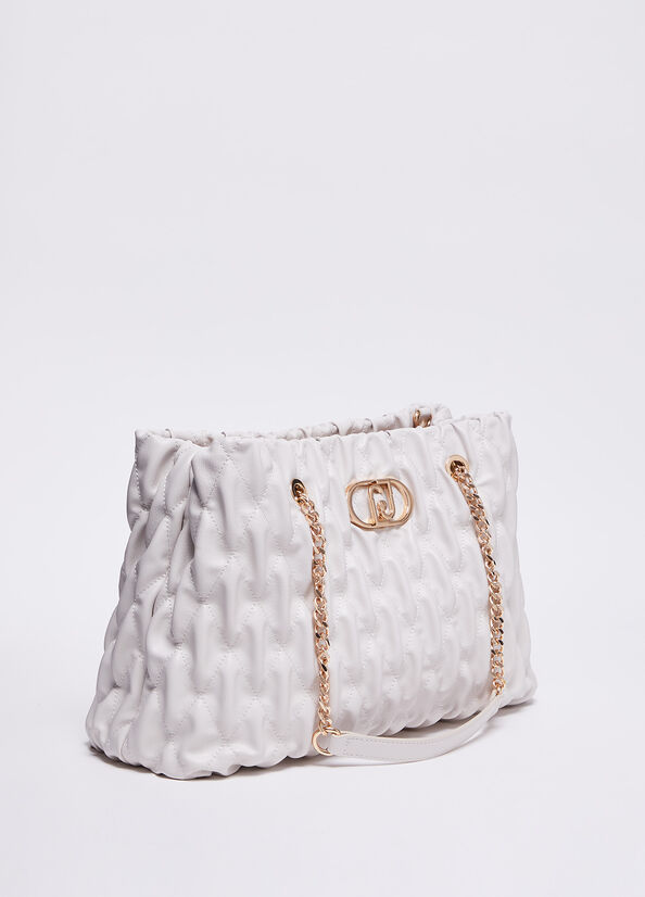 Tote bag effetto goffrato