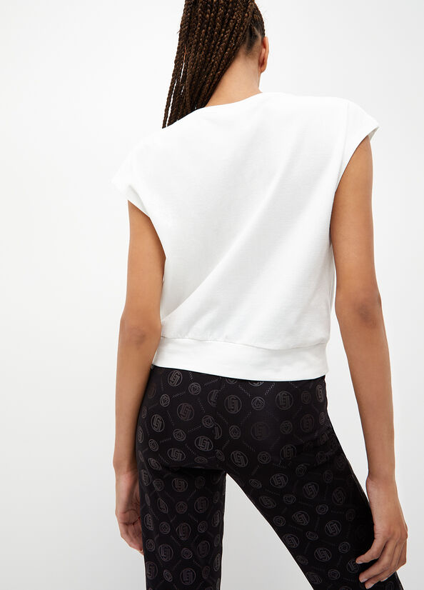 T-shirt ecosostenibile con strass