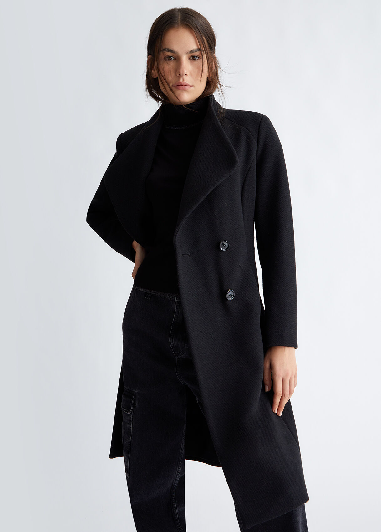 Coat with belt