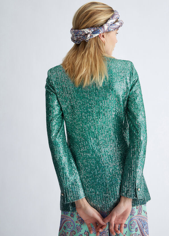 Giacca doppiopetto in paillettes