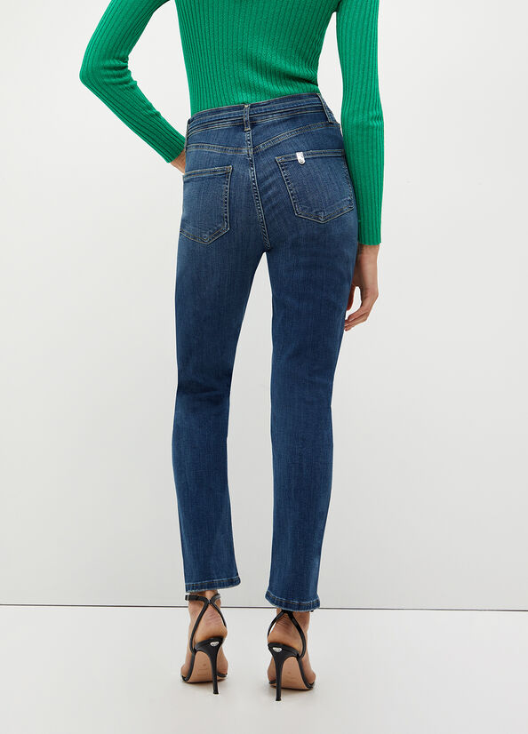 Jeans cropped vita alta Bottom Up