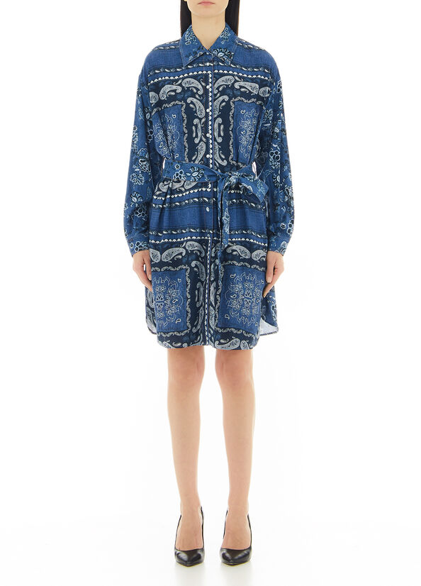 Vestito corto in denim