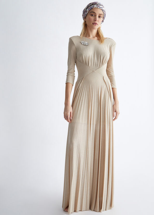 Abito elegante lungo in lurex®
