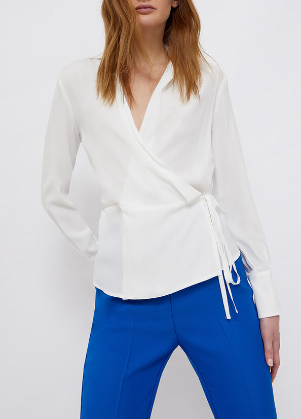 Camicia in in crêpe de chine