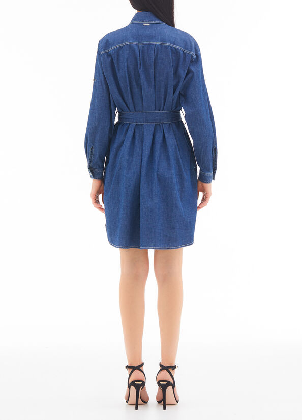 Vestito chemisier con cintura
