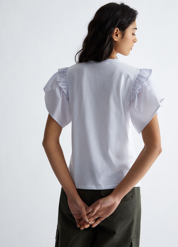 T-shirt con ricami gioiello