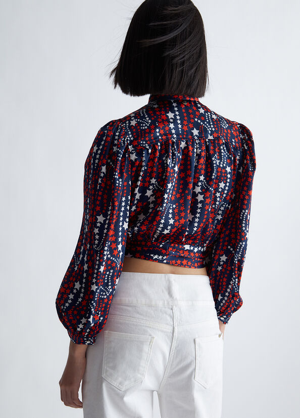 Blusa con fiocco