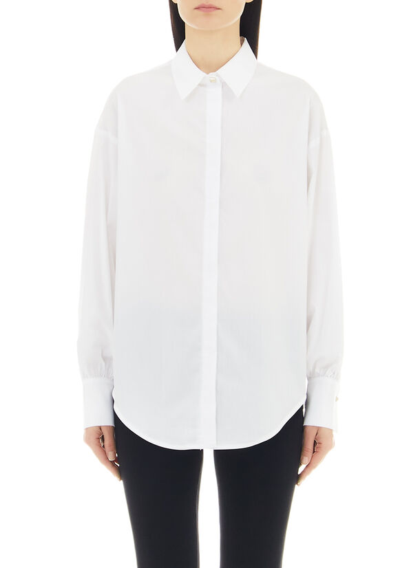 Camicia con maniche a sbuffo
