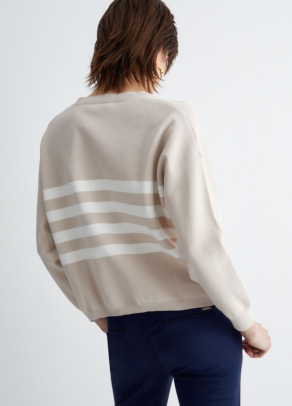 Maglia a righe con logo