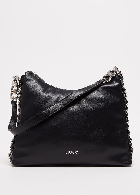 Borsa a spalla con logo