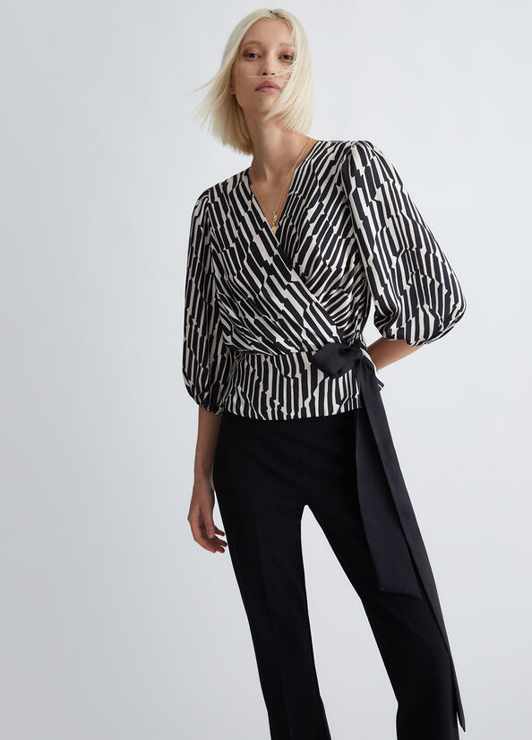 Blusa ecosostenibile con stampa