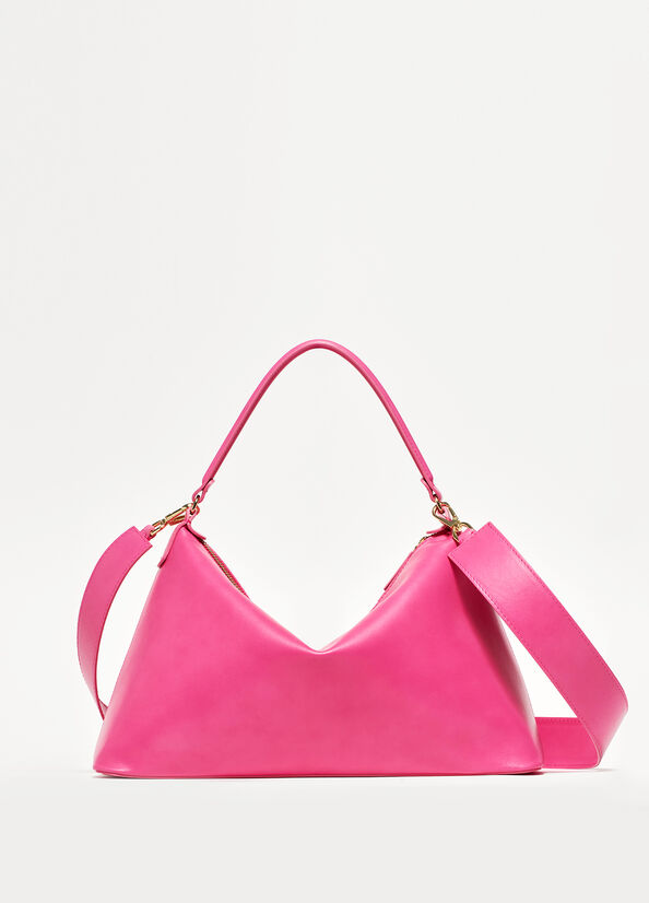 Borsa hobo large in vera pelle