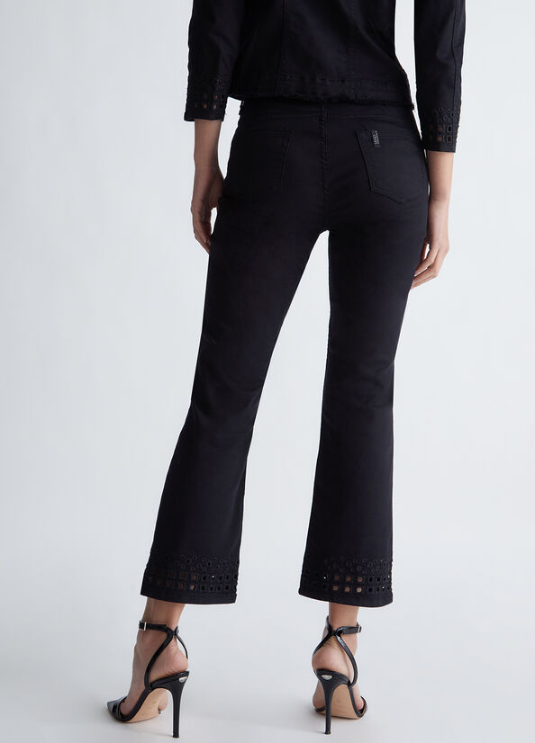 Pantaloni Bottom Up con ricamo