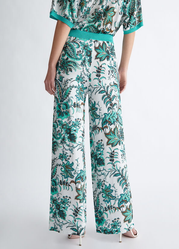 Pantaloni con stampa paisley