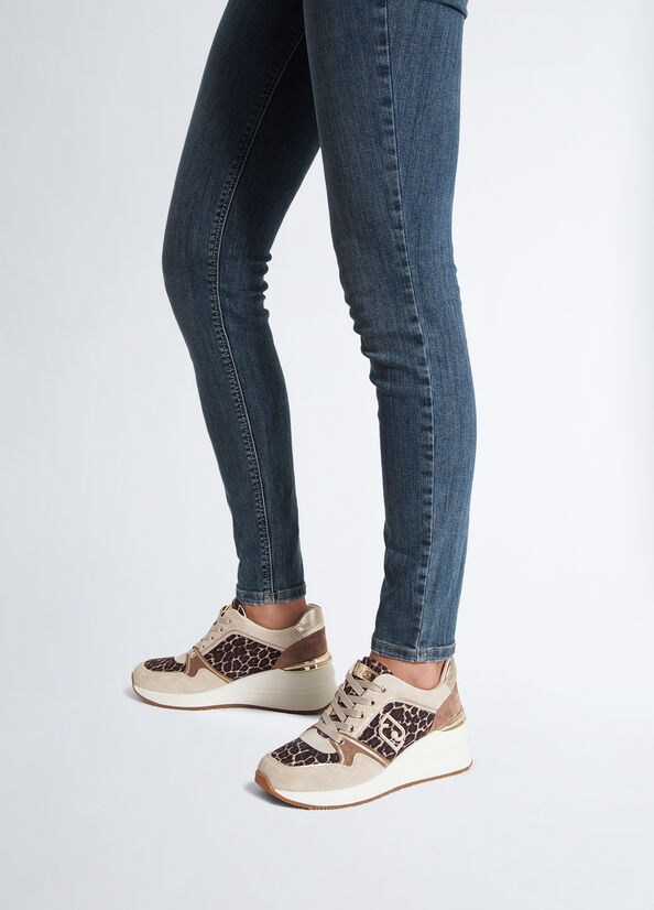 Sneakers con stampa animalier